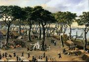 Candido Lopez Representation of the Brazilian Army at Curuzu during the War of the Triple Alliance. oil painting artist